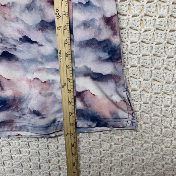 Carhartt Scrub Top Women Sz L Pink Blue Uniform Modern Fit V-Neck C13014 - Picture 7 of 9